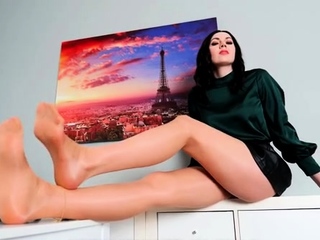 Lady Angelika – Give in to your Leggy Brunette Coworkers