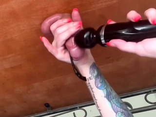 Shy amateur cam girl toying around with her pussy up close