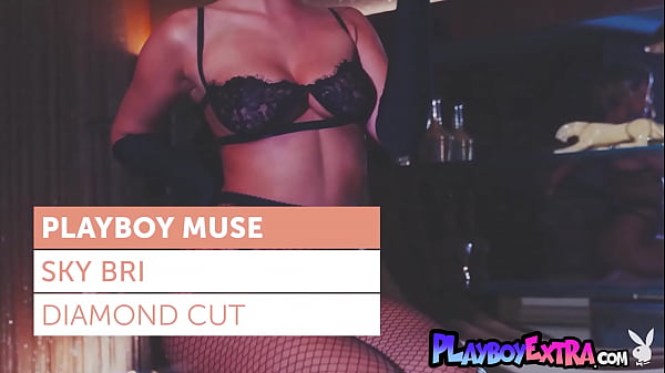 Classy blonde diva Sky Bri dressed in diamonds showing her fresh pussy