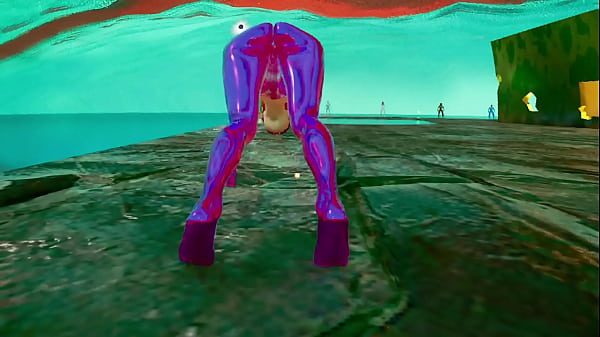 Animacion 3D Realista – Sex Bot Doll Cromada Morada – Enfoque en el Culo – Fisicas Realistas – Striptease – RTX 60 FPS – Big Ass – Animaciones 3D – CTS: RS