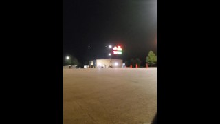 Cross dresser at a truck stop